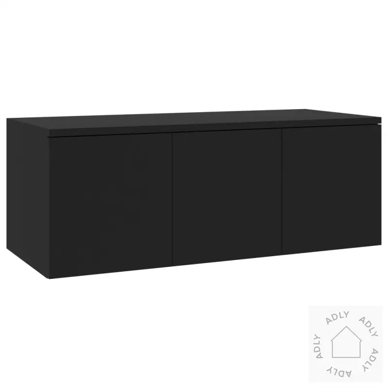 Tv-Benk Svart 80X34X30 Cm Konstruert Tre
