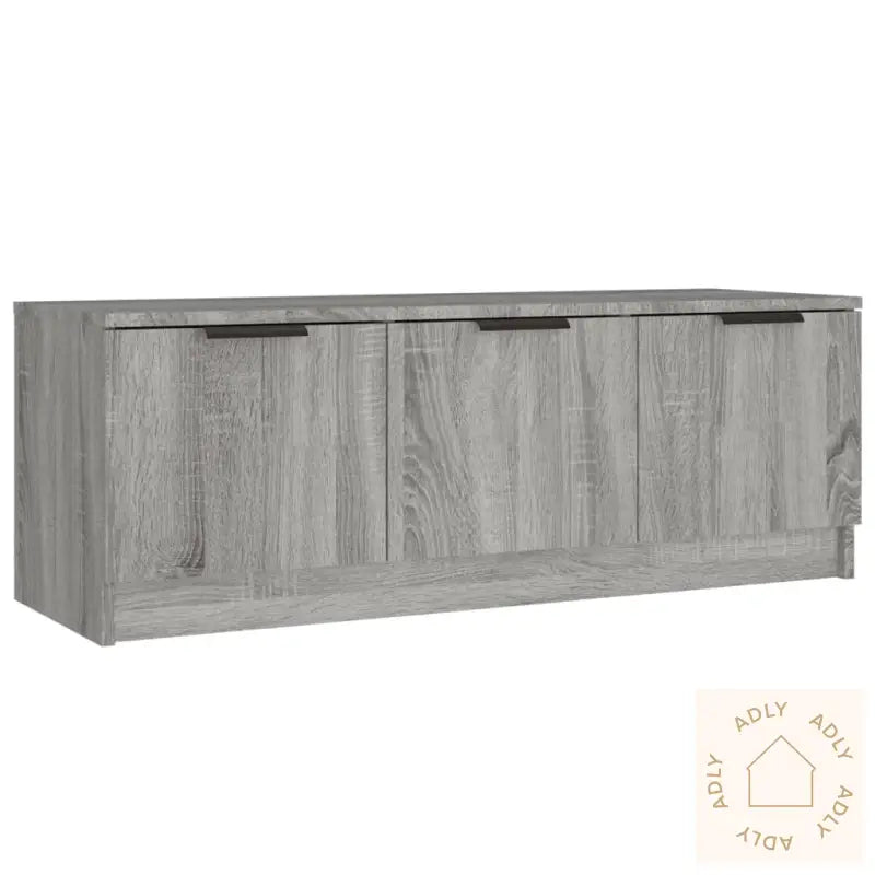 Tv-Benk Grå Sonoma 102X35X36,5 Cm Konstruert Tre
