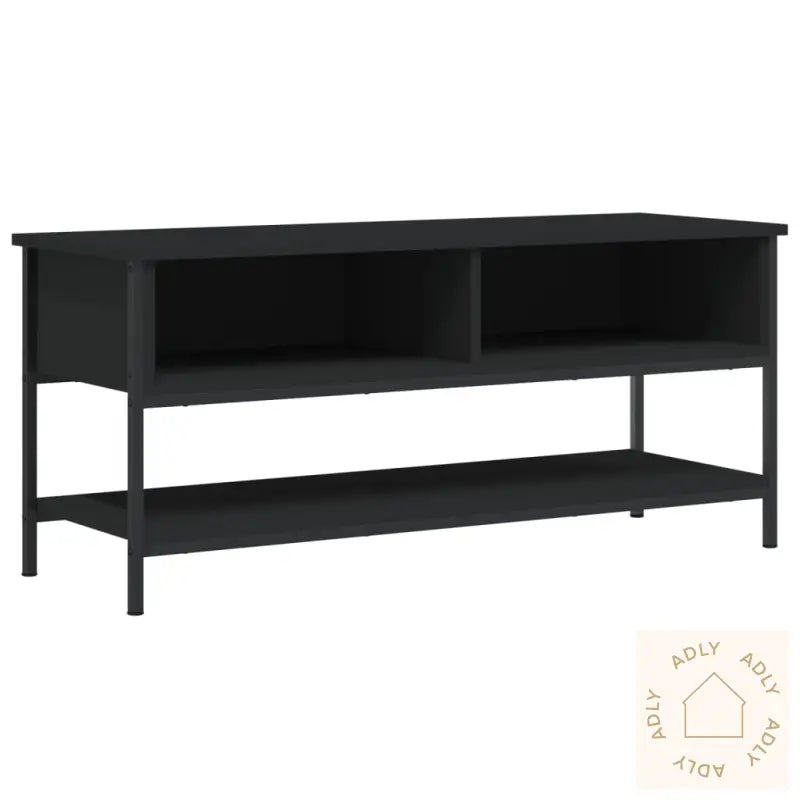 Tv-Benk Svart 100X35X45 Cm Konstruert Tre