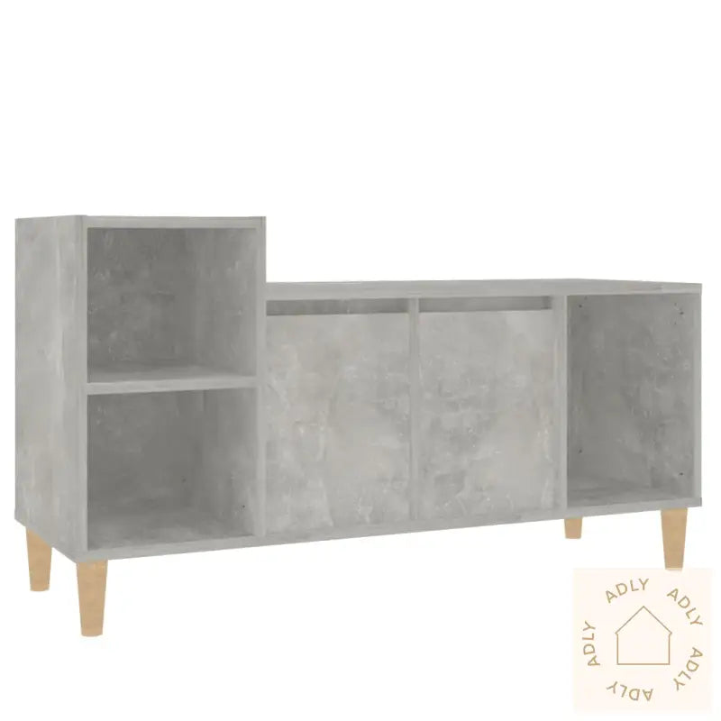 Tv-Benk Betonggrå 100X35X55 Cm Konstruert Tre