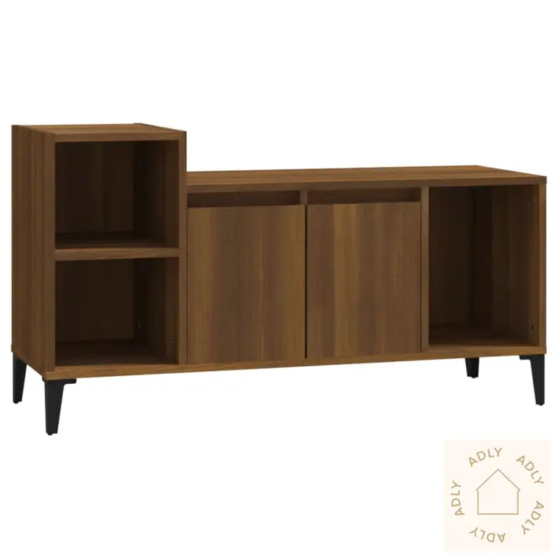 Tv-Benk Sonoma Eik 100X35X55 Cm Konstruert Tre