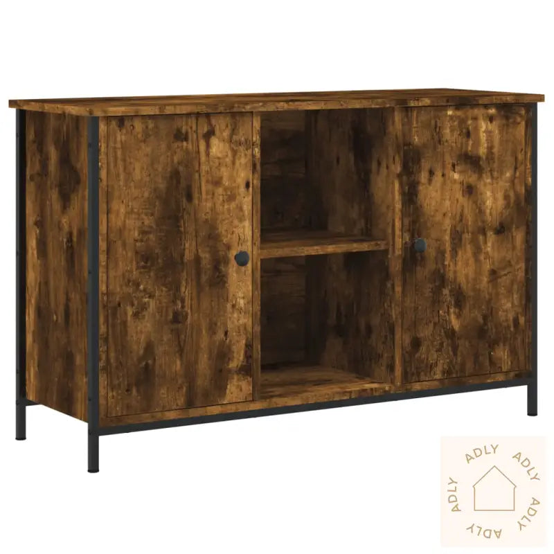 Tv-Benk Sonoma Eik 100X35X65 Cm Konstruert Tre