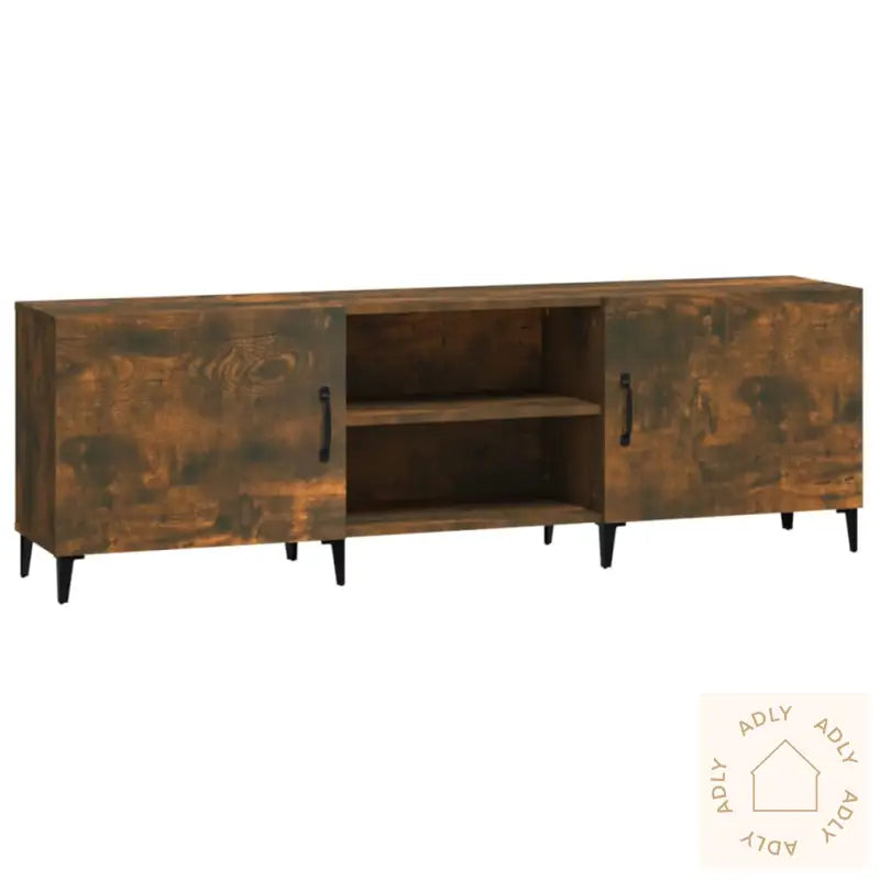 Tv-Benk Røkt Eik 150X30X50 Cm Konstruert Tre