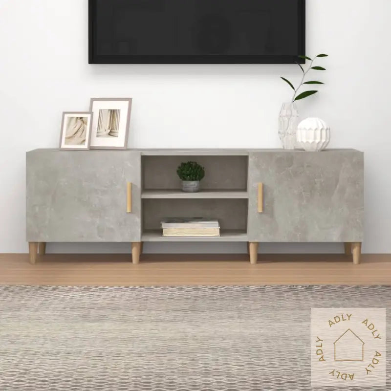 Tv-Benk Betonggrå 150X30X50 Cm Konstruert Tre
