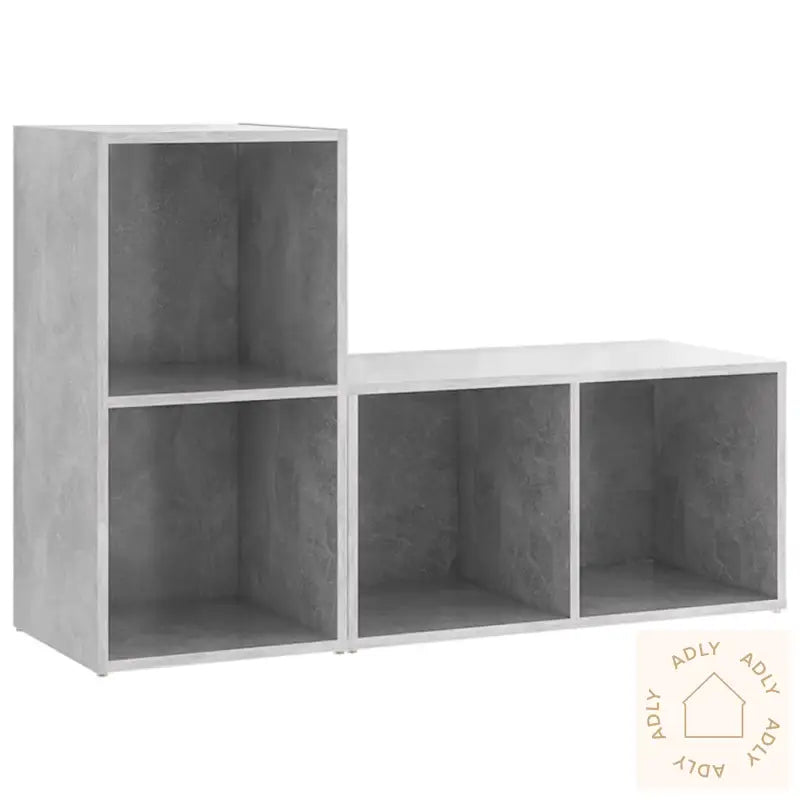 Tv-Benker 2 Stk Betonggrå 72X35X36,5 Cm Konstruert Tre