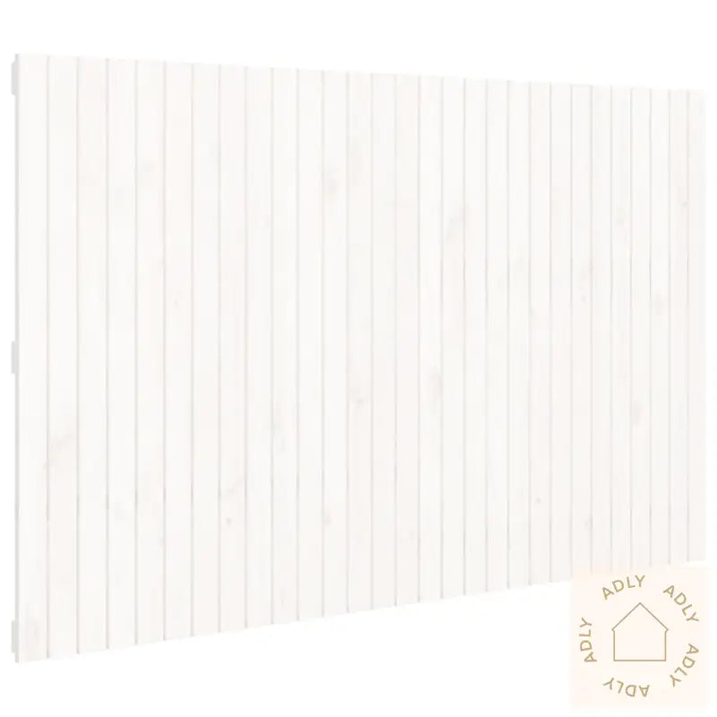 Veggmontert Sengegavl Hvit 185X3X110 Cm Heltre Furu