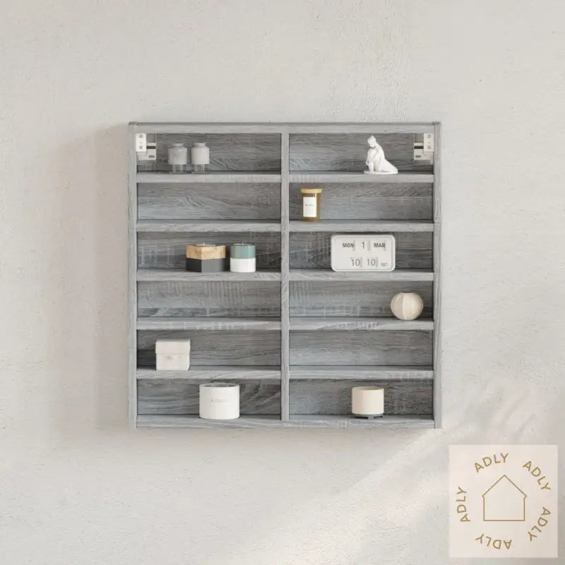 Hyller Grå Sonoma 60X8,5X58 Cm Konstruert Tre