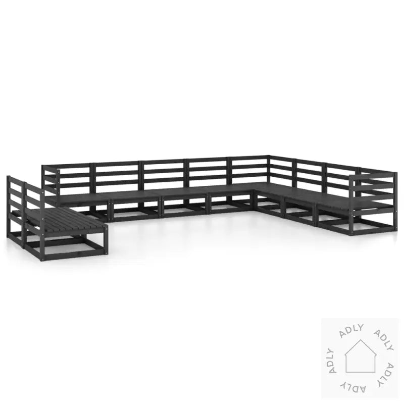 Hagesofagruppe 10 Deler Svart Heltre Furu