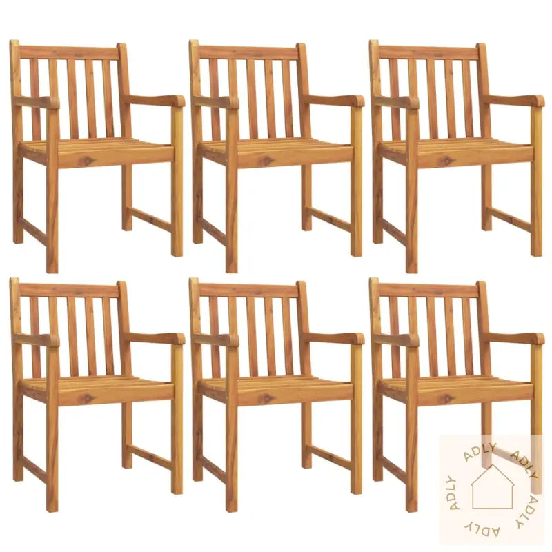 Hagestoler 6 Stk 56X55,5X90 Cm Heltre Akasie