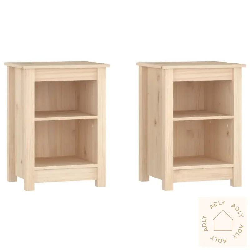 Nattbord 2 Stk 40X35X55 Cm Heltre Furu
