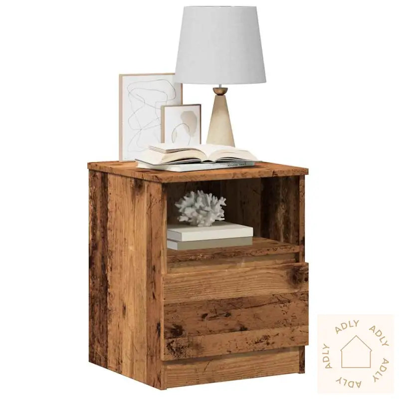 Nattbord 2 Stk Gammelt Tre 40X40X50 Cm Konstruert Tre
