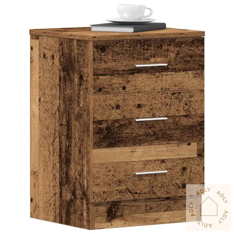 Nattbord 2 Stk Gammelt Tre 38X35X55 Cm Konstruert Tre