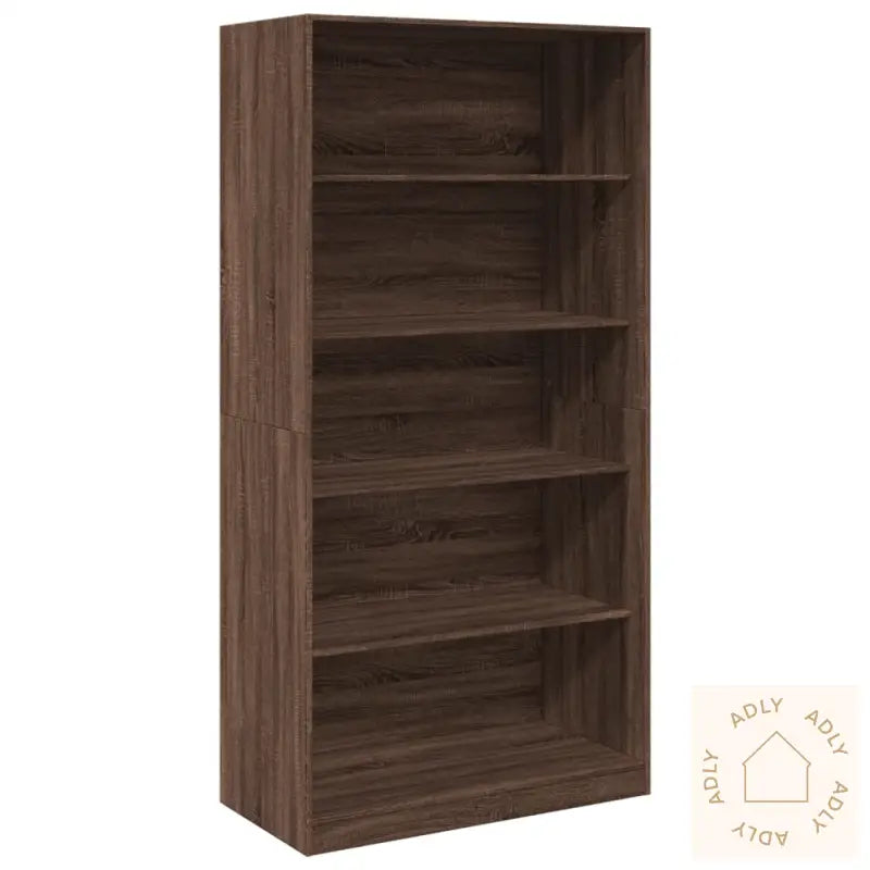 Garderobe Brun Eik 100X50X200 Cm Konstruert Tre