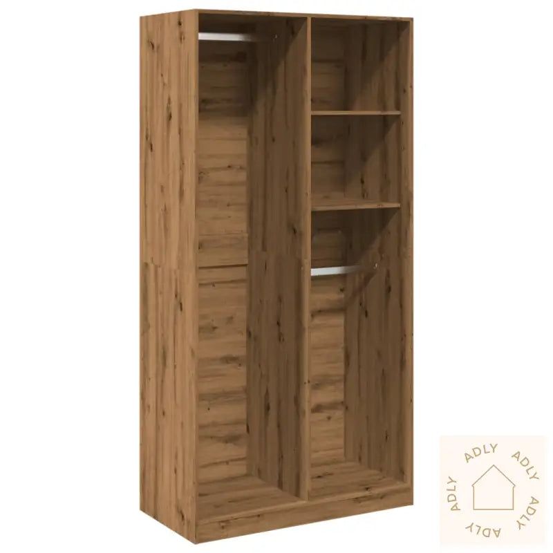 Garderobe Artisan Eik 100X50X200 Cm Konstruert Tre