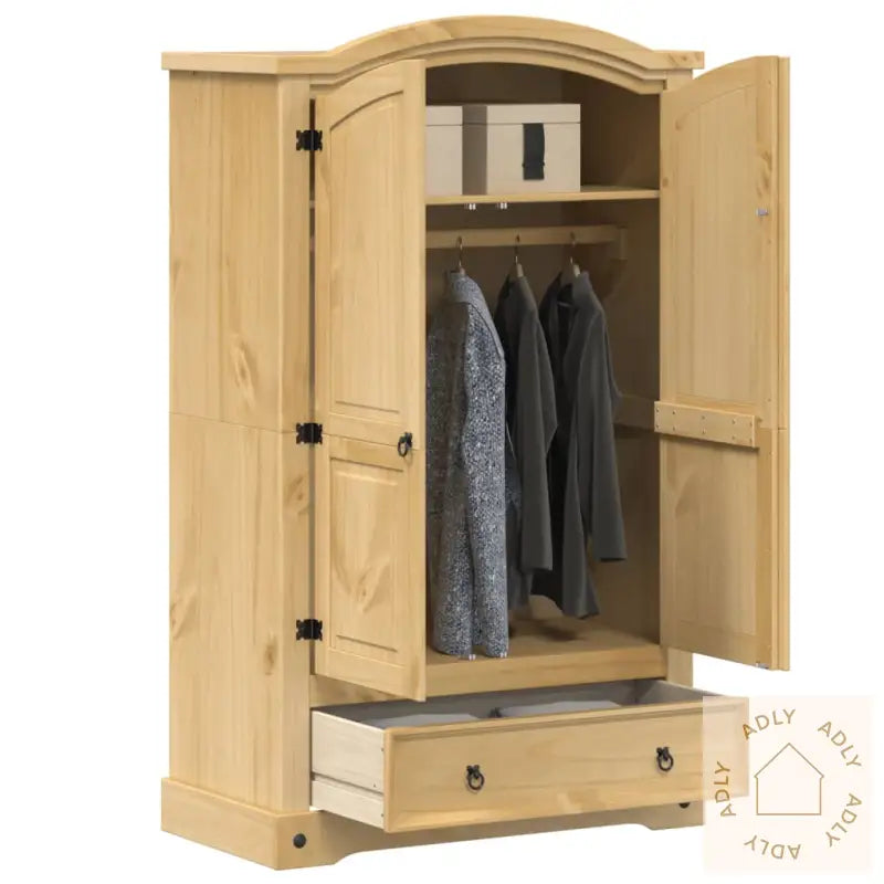 Garderobe Corona 101X52X170 Cm Heltre Furu