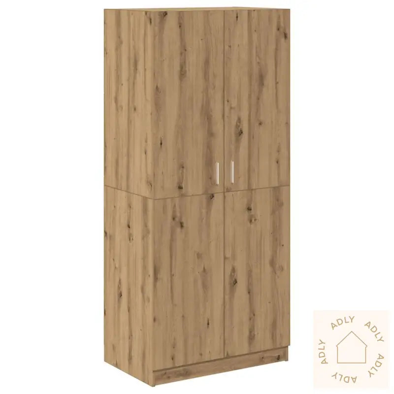 Garderobe Artisan Eik 90X52X200 Cm Konstruert Tre