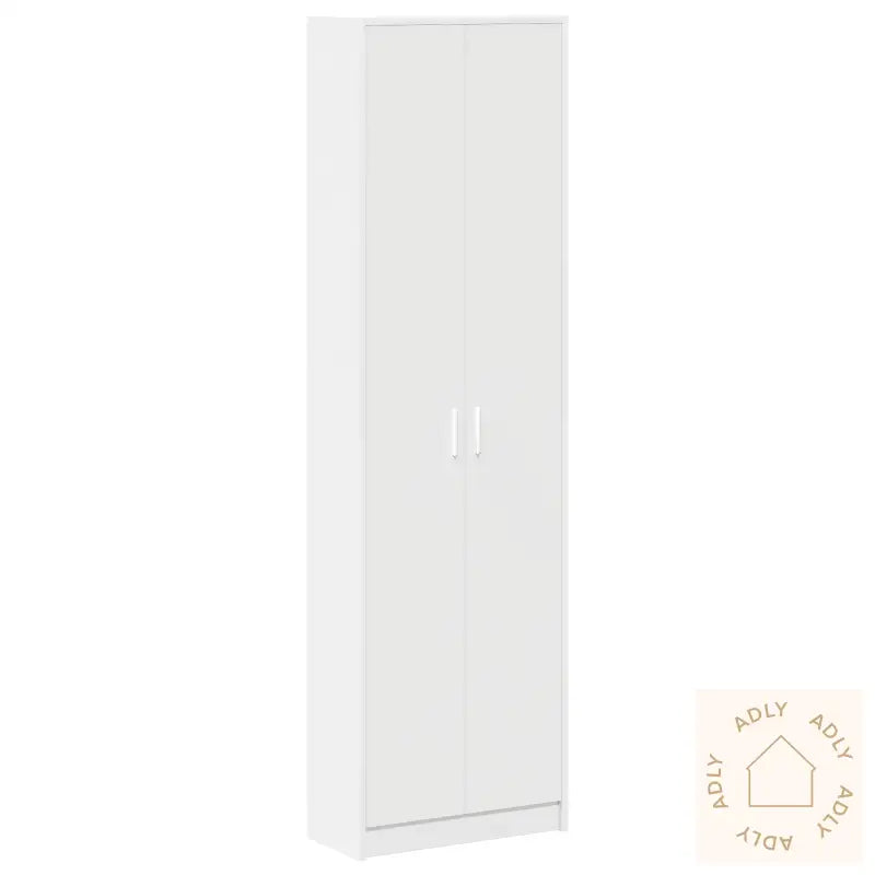 Klesskap Hvitt 55X25X189 Cm Sponplate