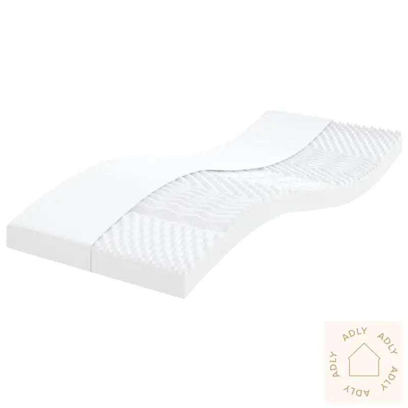 Skummadrasser 2 Stk Hvit 100X200 Cm 7-Zone Hardhet 20 Ild