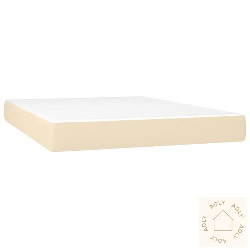 Madrass Med Pocketfjær Kremhvit 140X190X20 Cm Stoff