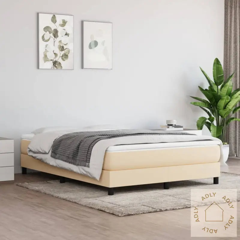 Madrass Med Pocketfjær Kremhvit 140X190X20 Cm Stoff