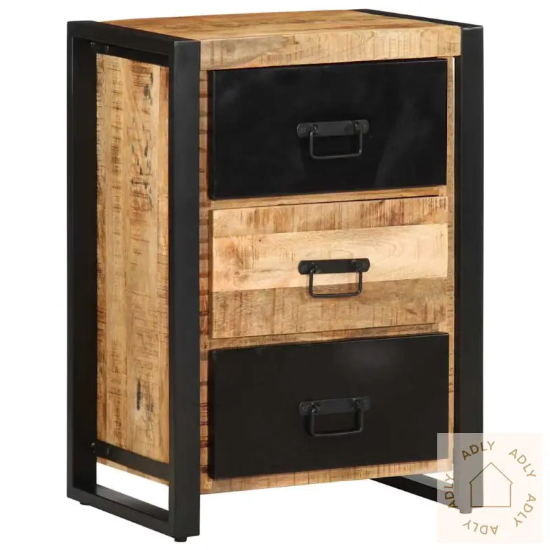 Skuffeskap 50X35X70 Cm Grovt Heltre Mangotre