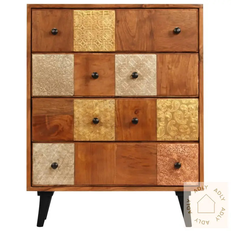 Kommode 60X30X75 Cm Heltre Akasie