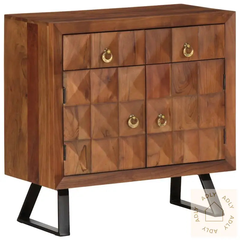Kommode Honningbrun 70X35X70 Cm Heltre Akasie