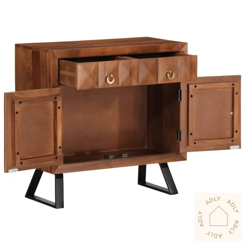 Kommode Honningbrun 70X35X70 Cm Heltre Akasie
