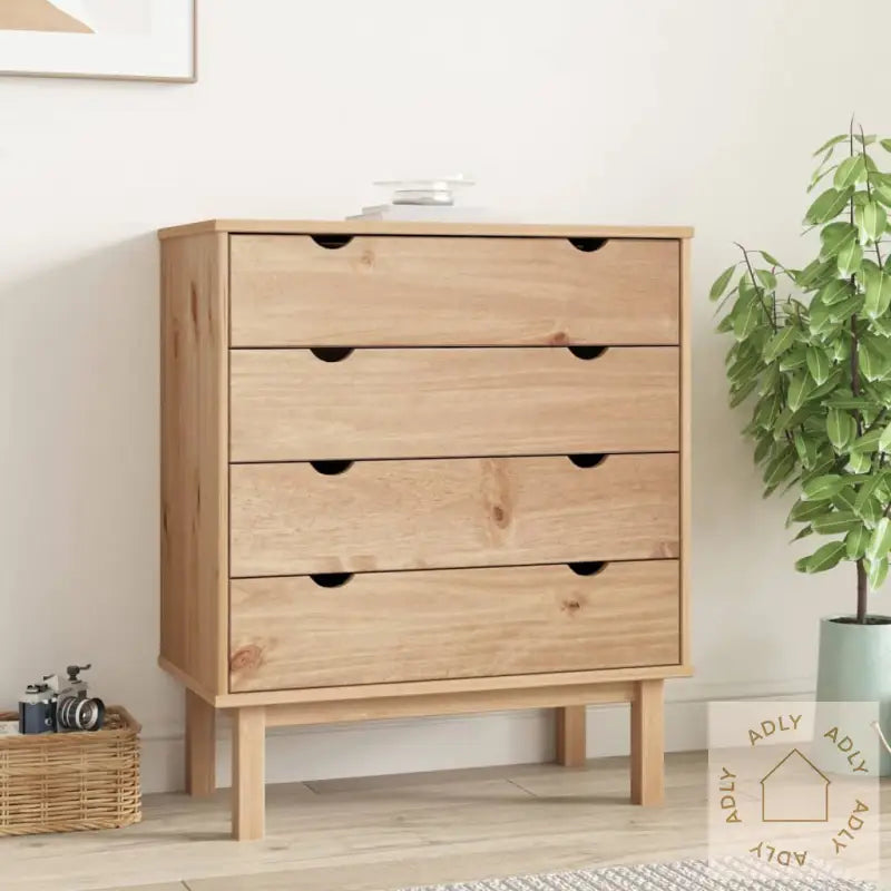 Kommode Otta 76,5X39,5X90 Cm Heltre Furu