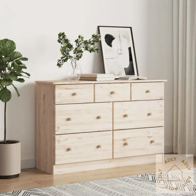 Kommode Alta 112X35X73 Cm Heltre Furu