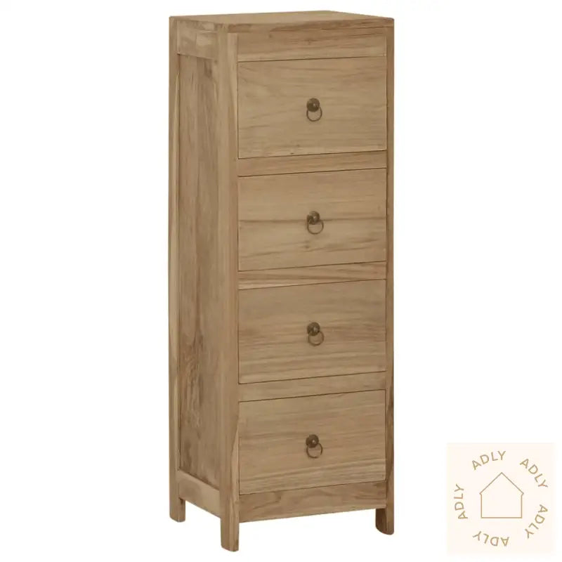 Kommode 30X30X90 Cm Heltre Teak