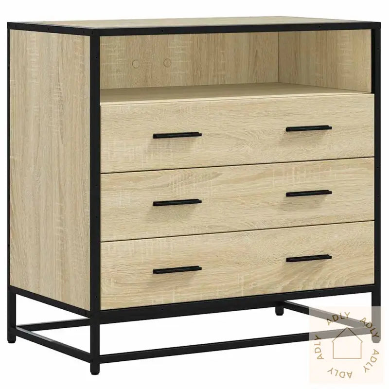 Kommode Sonoma Eik 70X41X70 Cm Konstruert Tre