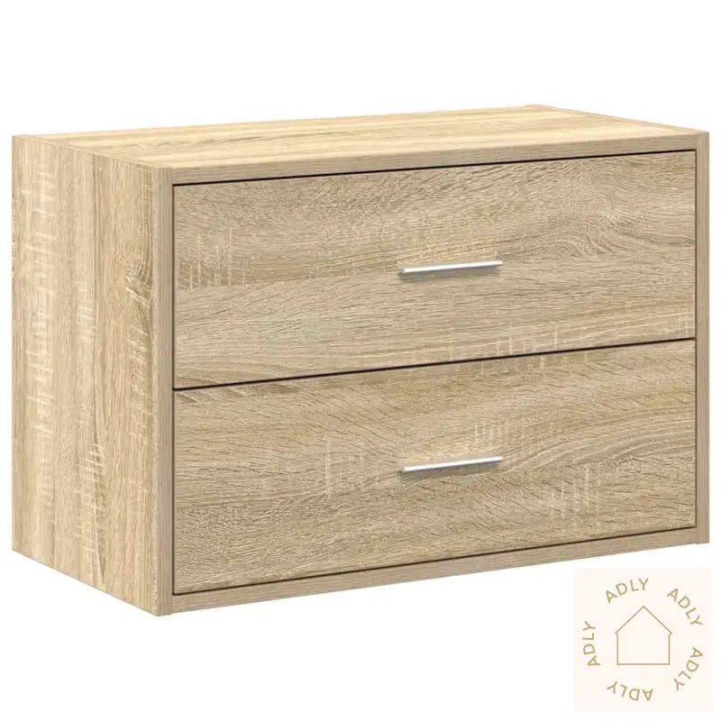 Skap Med 2 Skuffer Sonoma Eik 60X31X40 Cm Konstruert Tre