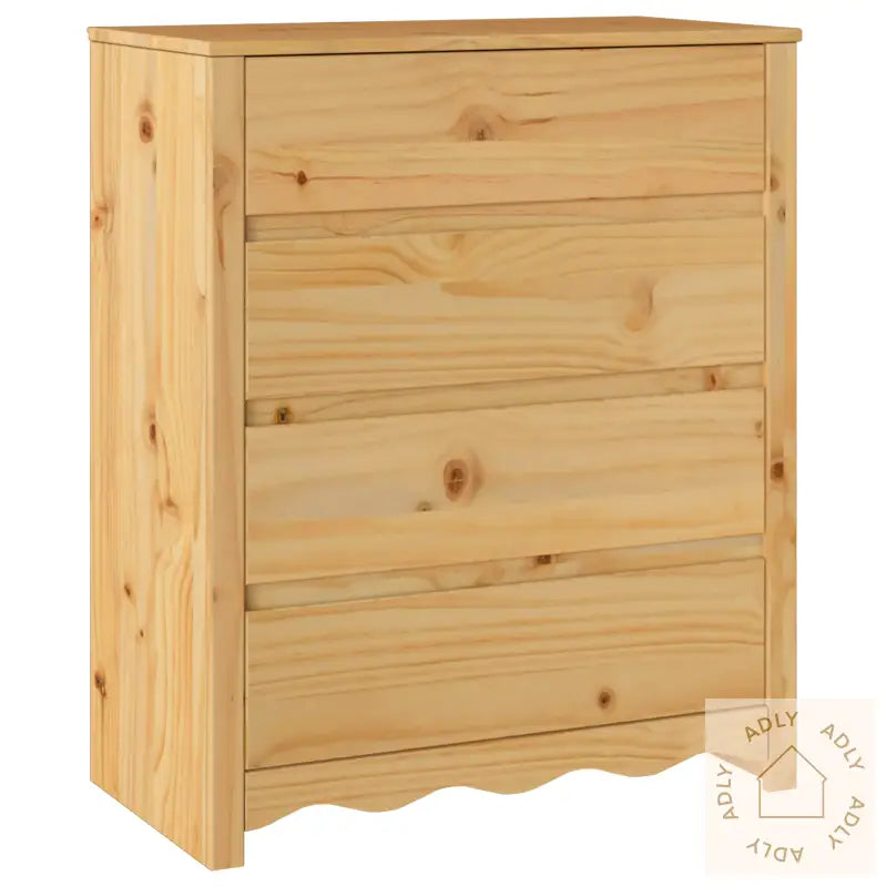 Kommode "Drammen" 76,5X40X91 Cm Solid Tre Furu