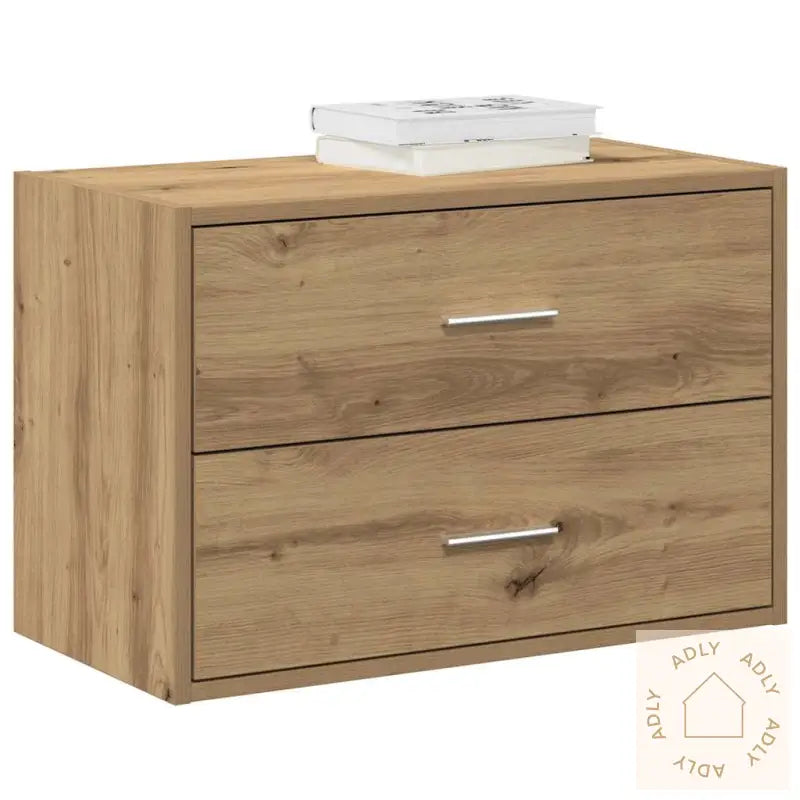 Skap Med 2 Skuffer Artisan Eik 60X31X40 Cm Konstruert Tre