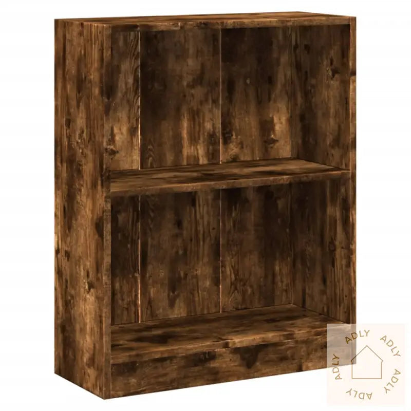Bokhylle Røkt Eik 60X24X76 Cm Konstruert Tre