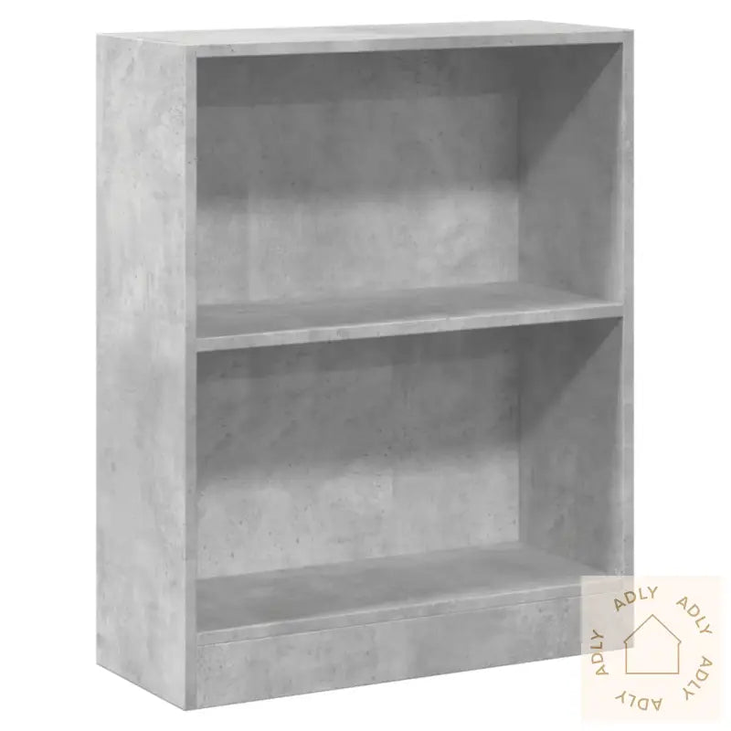 Bokhylle Betonggrå 60X24X76 Cm Konstruert Tre
