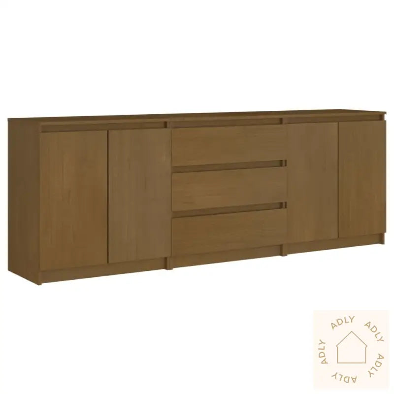 Sideskap Honningbrun 180X36X65 Cm Heltre Furu