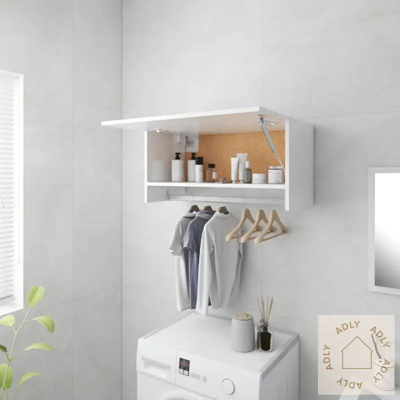 Garderobe Høyglans Hvit 70X32,5X35 Cm Konstruert Tre