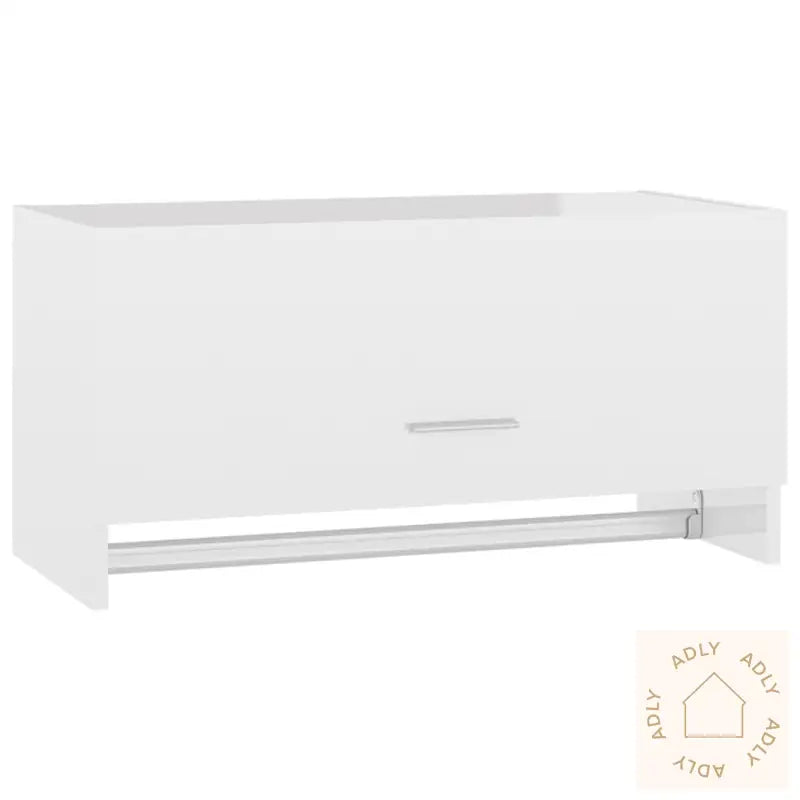 Garderobe Høyglans Hvit 70X32,5X35 Cm Konstruert Tre