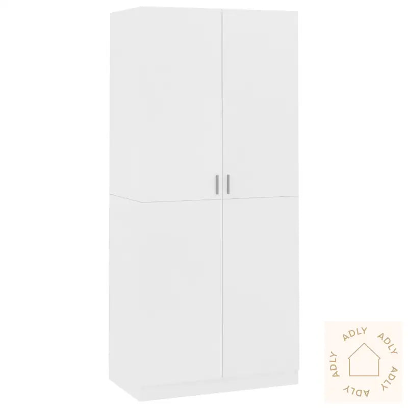 Garderobe Hvit 90X52X200 Cm Konstruert Tre