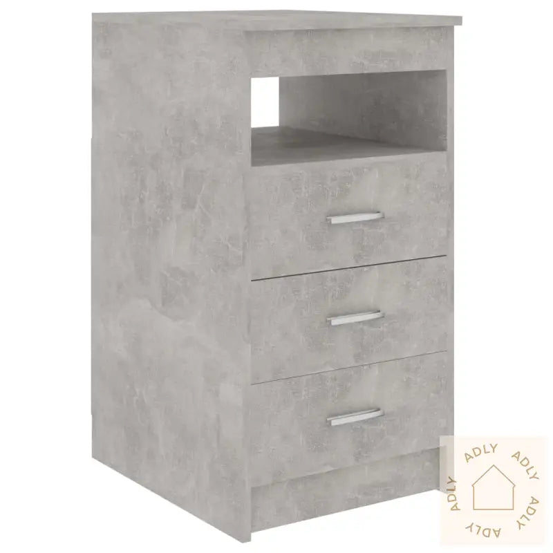 Kommode Betonggrå 40X50X76 Cm Konstruert Tre