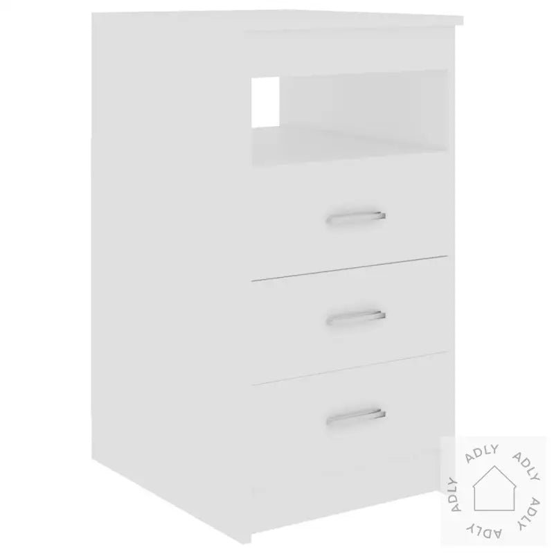 Kommode Hvit 40X50X76 Cm Konstruert Tre