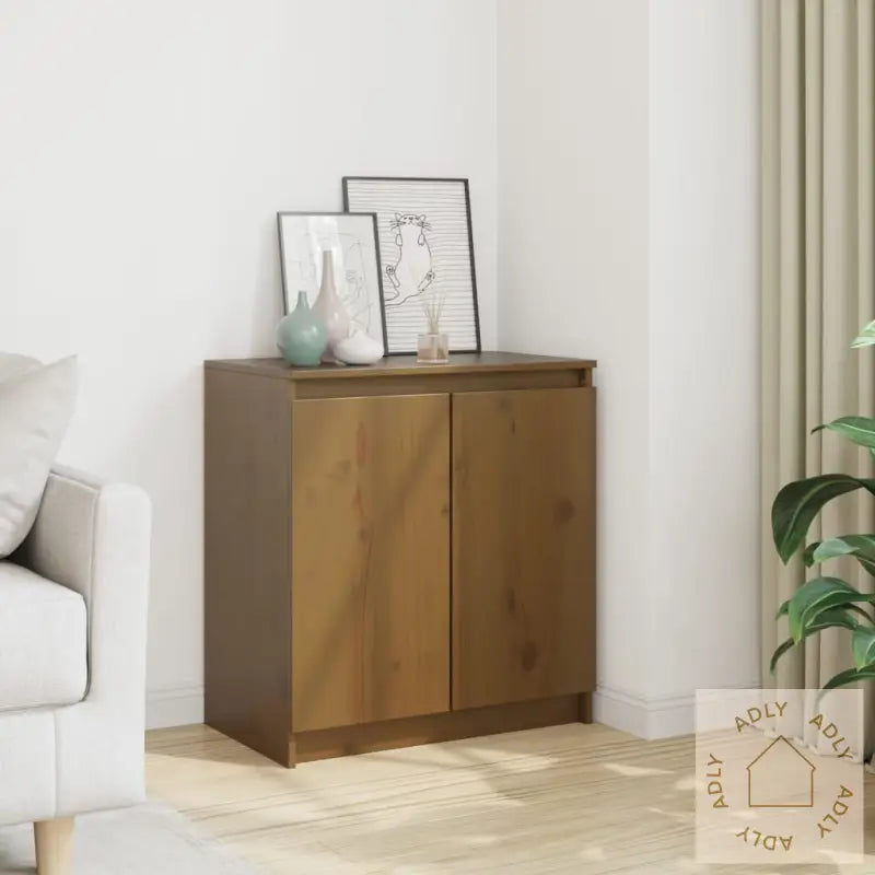 Sideskap Honningbrun 60X36X65 Cm Heltre Furu