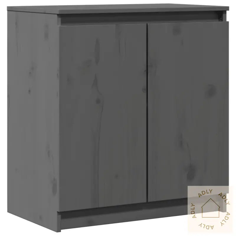 Sideskap Grå 60X36X65 Cm Heltre Furu