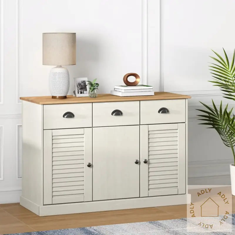 Skjenk Med Skuffer Vigo 113X40X75 Cm Heltre Furu