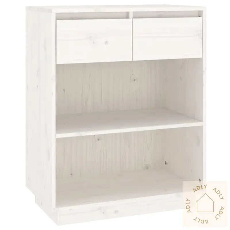 Konsollskap Hvit 60X34X75 Cm Heltre Furu