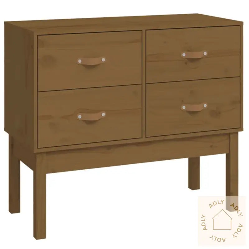 Konsollskap Honningbrun 90X40X78 Cm Heltre Furu