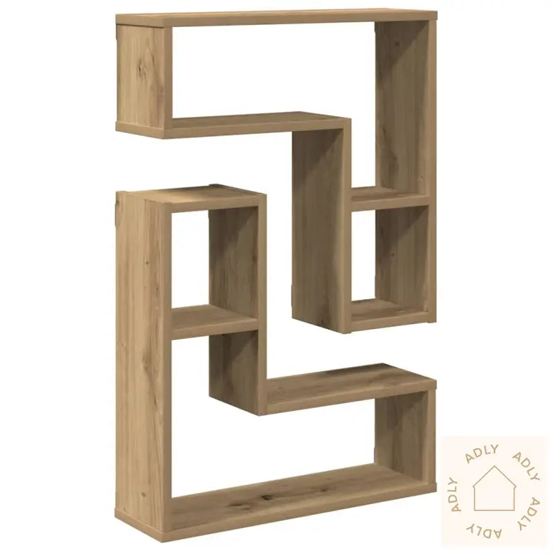 Vegghyller Kube 2 Stk Artisan Eik 50X15X50 Cm Konstruert Tre