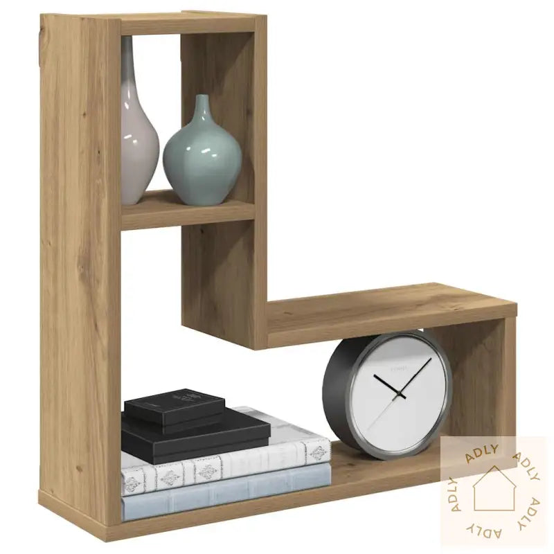 Vegghyller Kube 2 Stk Artisan Eik 50X15X50 Cm Konstruert Tre